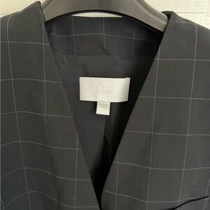 Boss women’s Dark Gray Windowpane Blazer